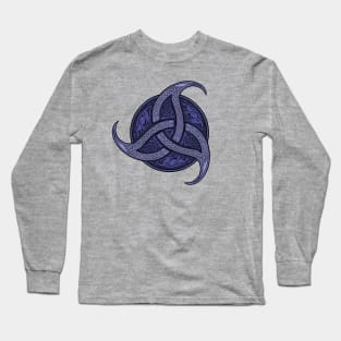 Trinity Knot - Purple Long Sleeve T-Shirt